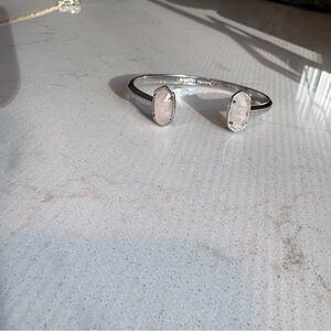 Kendra Scott Silver Bracelet with Pink Accents
